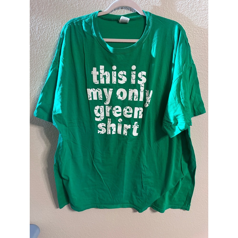Fruit‎ of the Loom Graphic Tee This is My Only Green Shirt 3XL